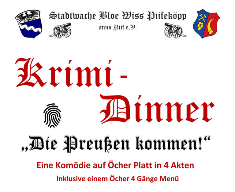 Krimi-Dinner „Die Preußen kommen“